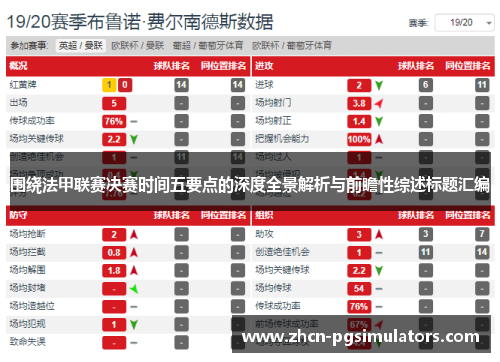 围绕法甲联赛决赛时间五要点的深度全景解析与前瞻性综述标题汇编 围绕法甲联赛决赛时间五要点的深度全景解析与前瞻性综述标题汇编
